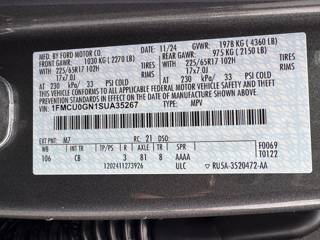 2025 Ford Escape Active