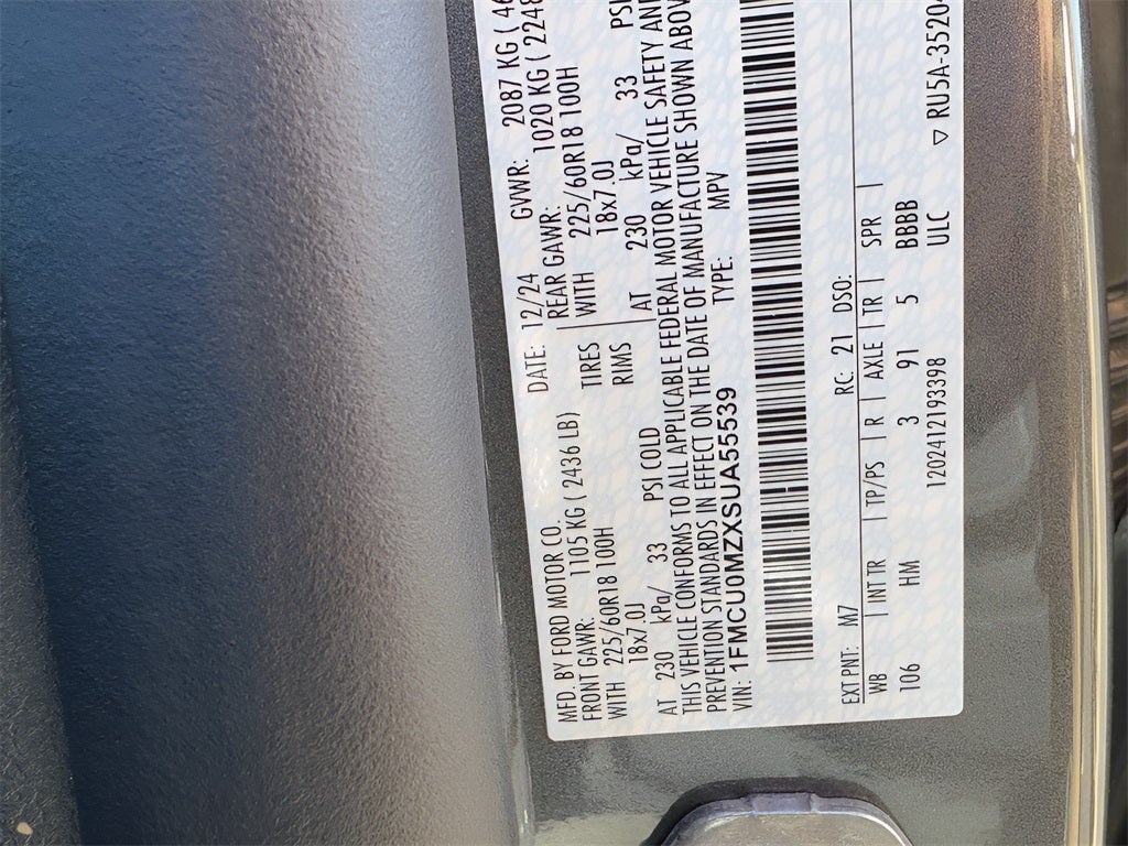 2025 Ford Escape Hybrid ST-Line