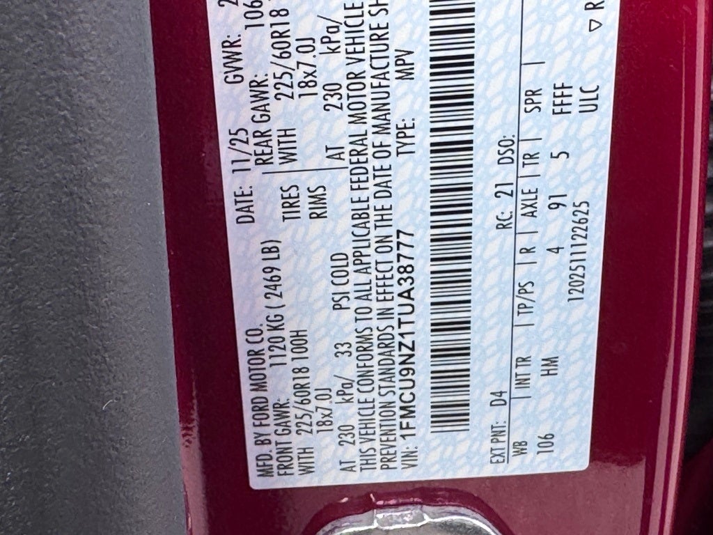 2026 Ford Escape Hybrid ST-Line Select