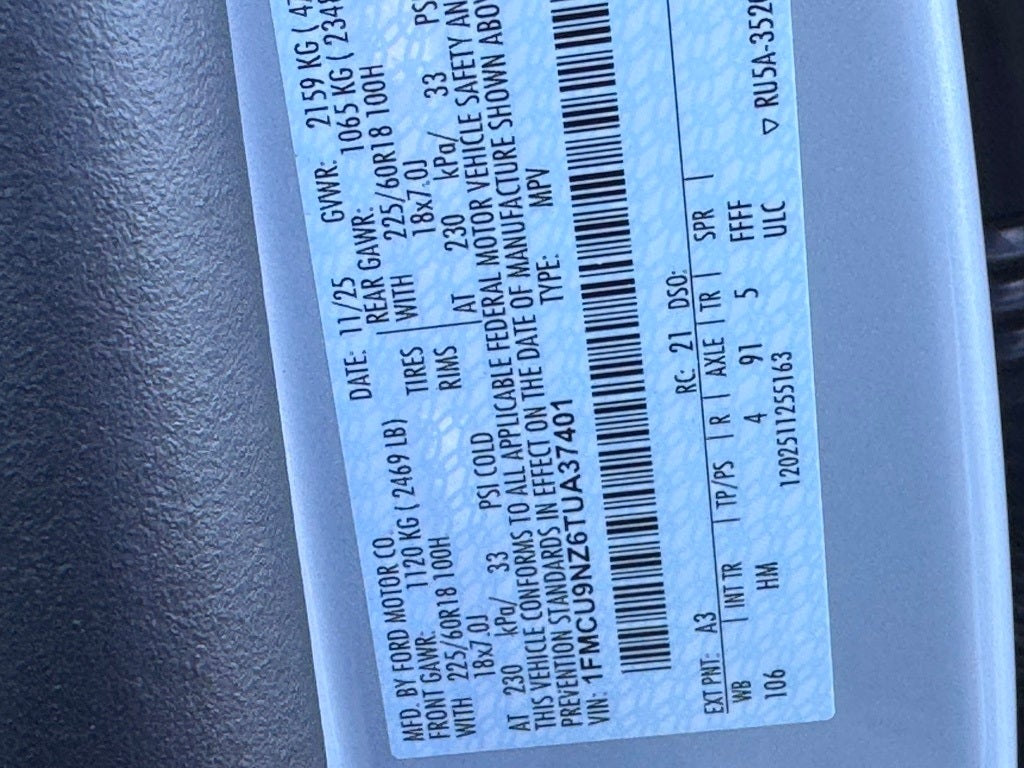 2026 Ford Escape Hybrid ST-Line Select