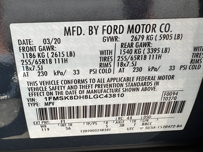 2020 Ford Explorer XLT