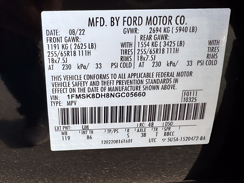 2022 Ford Explorer XLT 4WD
