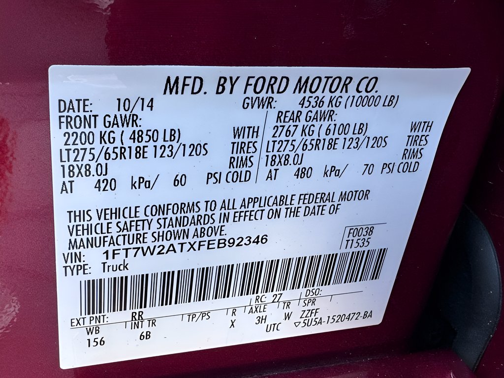 2015 Ford F-250SD Lariat