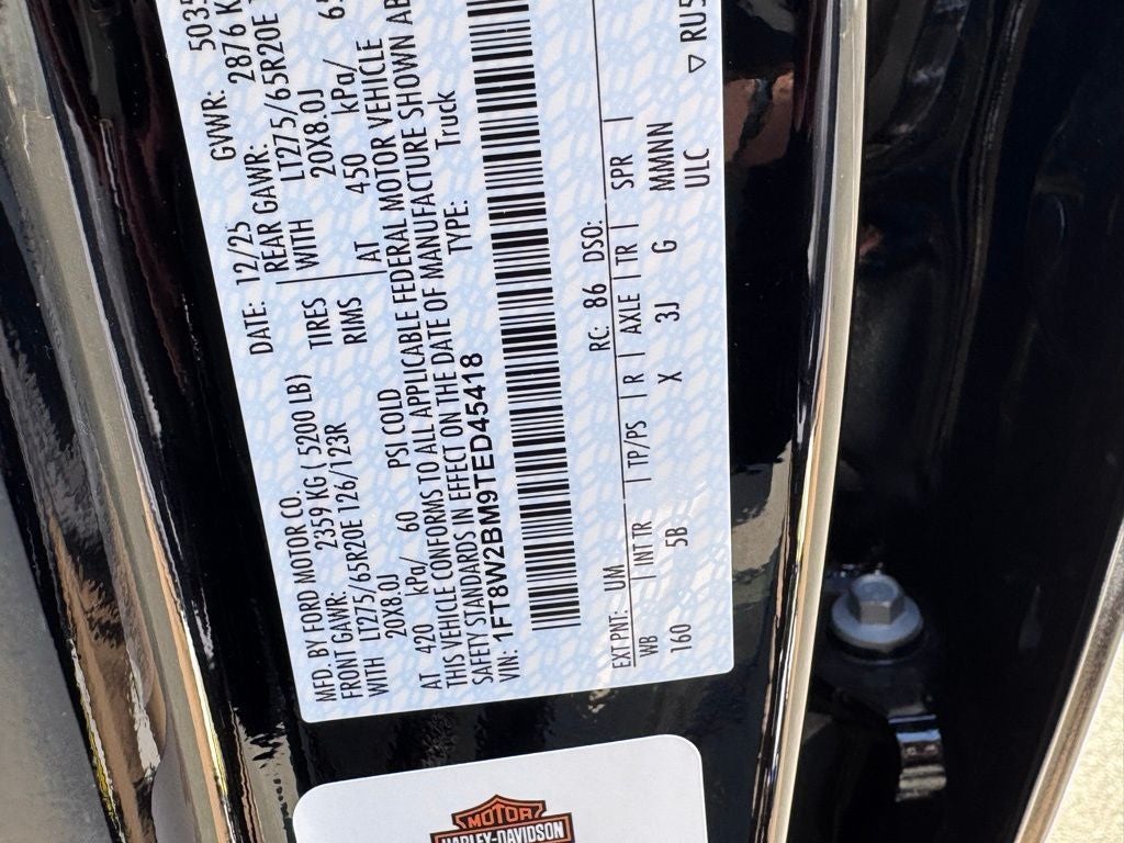 2026 Ford F-250SD Lariat Harley-Davidson Edition