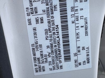 2019 Ford Ranger Lariat