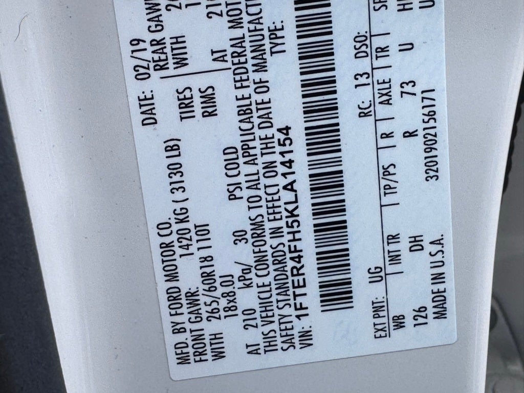 2019 Ford Ranger Lariat