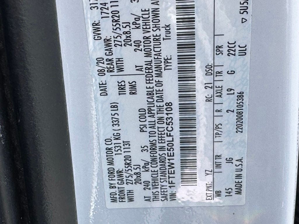 2020 Ford F-150 XL