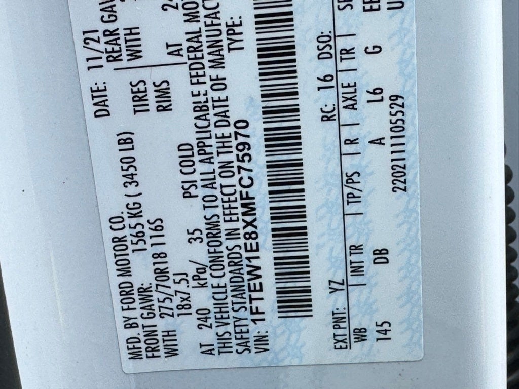 2021 Ford F-150 Tremor