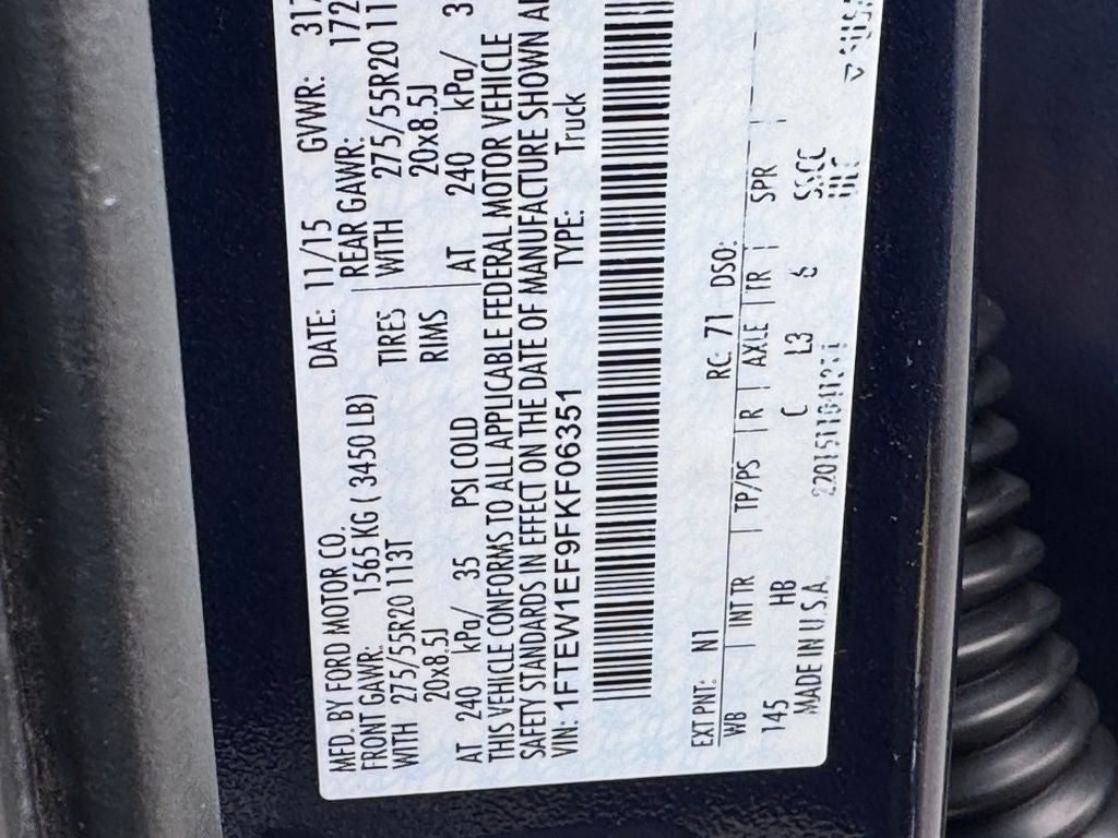 2015 Ford F-150 Lariat