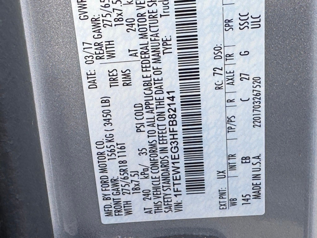 2017 Ford F-150 Lariat