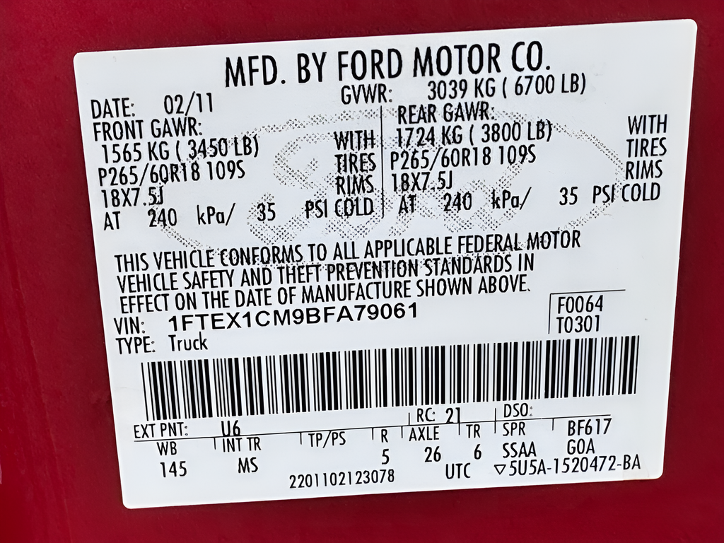 2011 Ford F-150 XLT