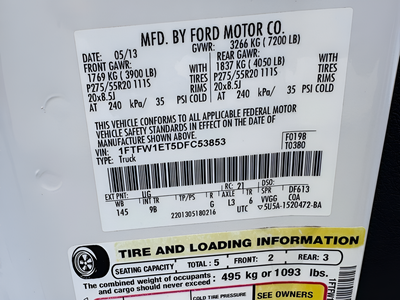 2013 Ford F-150 Platinum