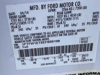 2014 Ford F-150 Lariat