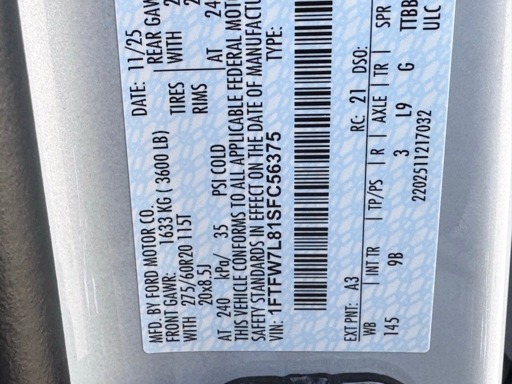 2025 Ford F-150 Platinum