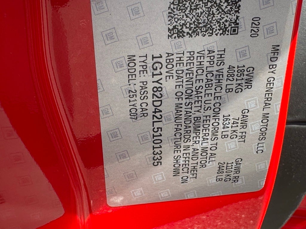 2020 Chevrolet Corvette Stingray 3LT