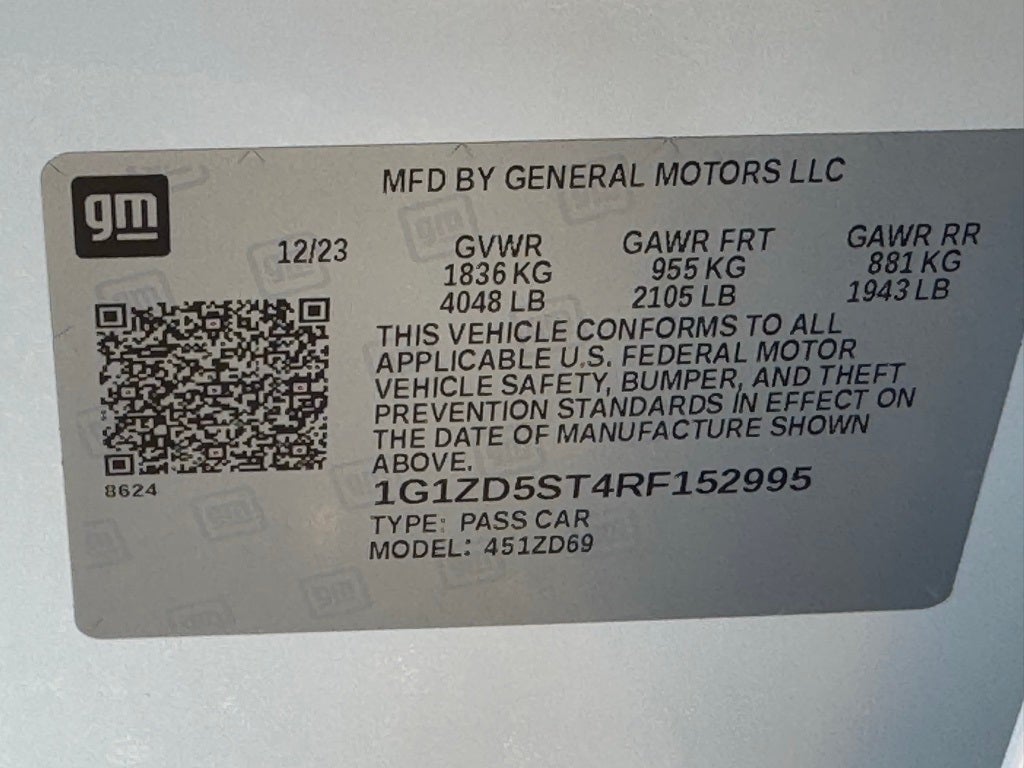 2024 Chevrolet Malibu LT 1LT