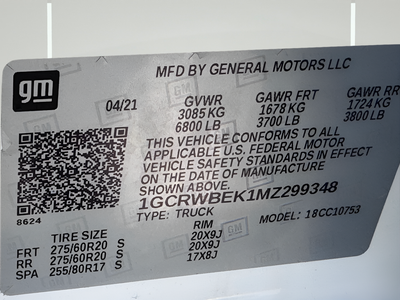 2021 Chevrolet Silverado 1500 Custom