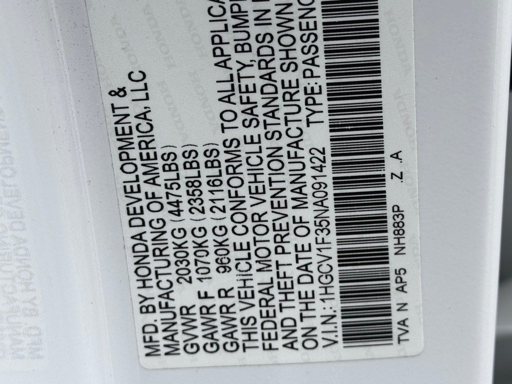 2022 Honda Accord Sport