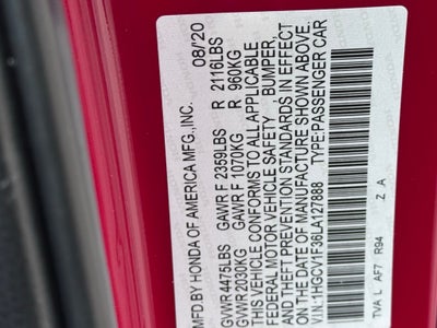 2020 Honda Accord Sport