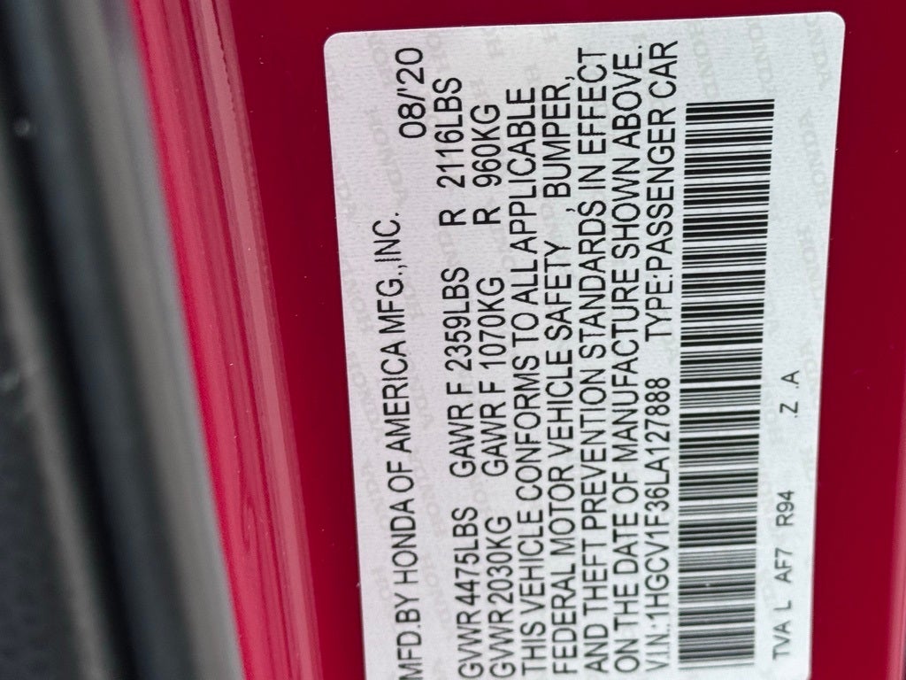 2020 Honda Accord Sport