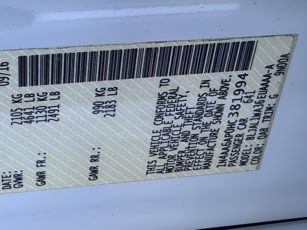 2017 Nissan Maxima SR