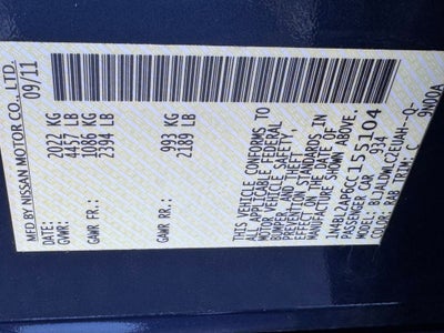 2012 Nissan Altima 3.5 SR