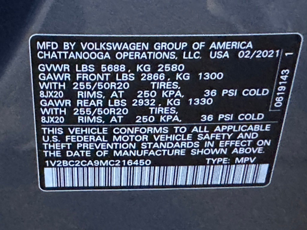 2021 Volkswagen Atlas Cross Sport 2.0T SEL