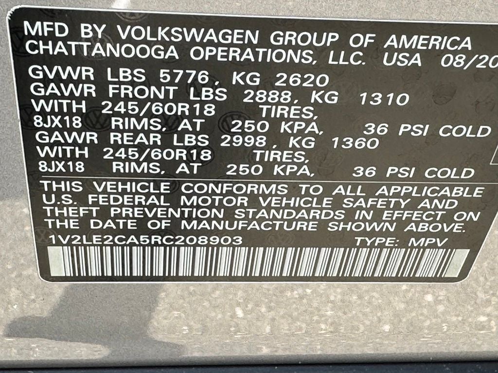 2024 Volkswagen Atlas Cross Sport 2.0T SE