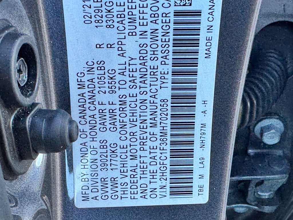 2021 Honda Civic EX
