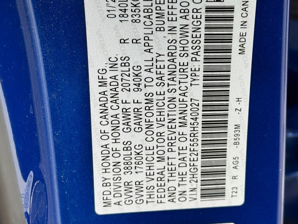 2024 Honda Civic Sport