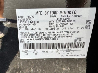 2022 Lincoln Nautilus Reserve