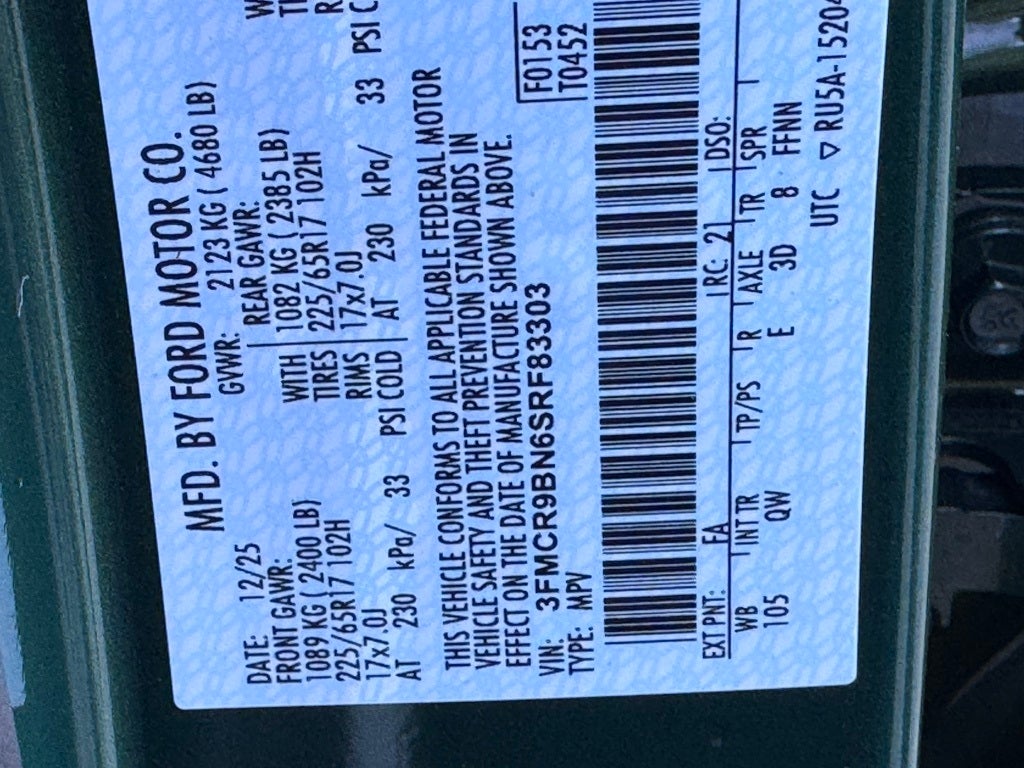 2025 Ford Bronco Sport Big Bend