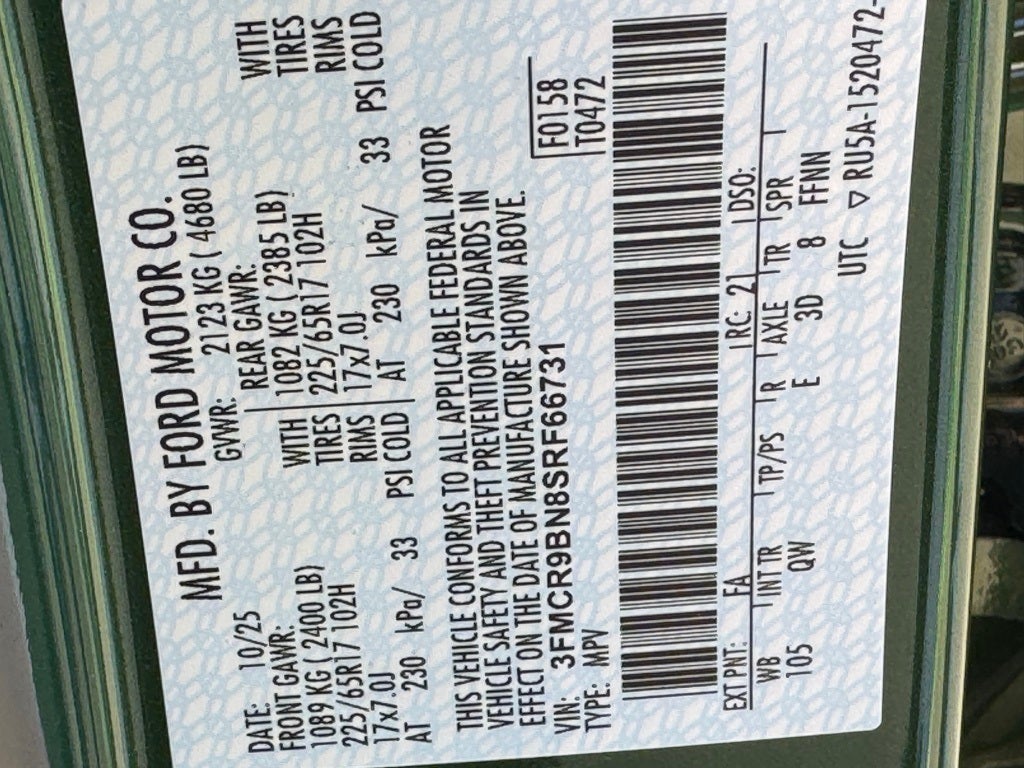 2025 Ford Bronco Sport Big Bend