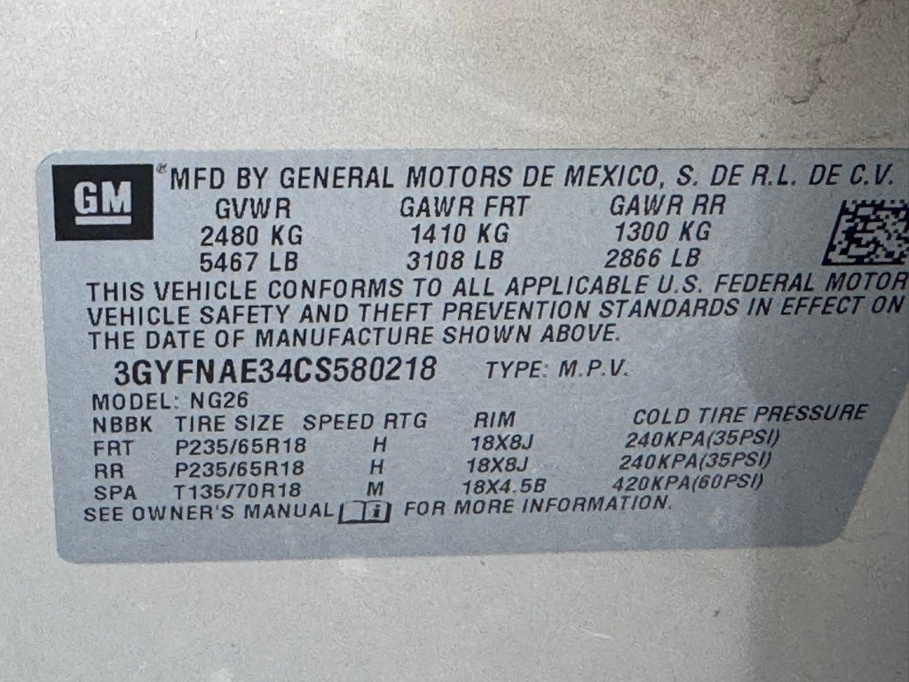 2012 Cadillac SRX Luxury