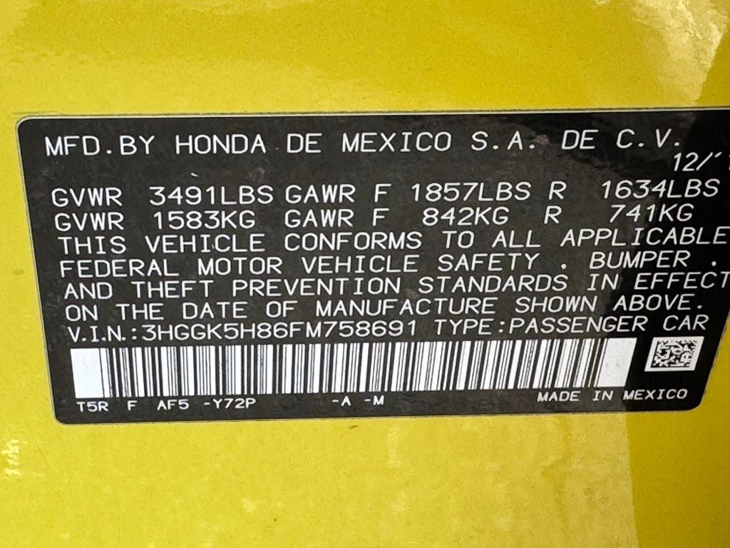 2015 Honda Fit EX