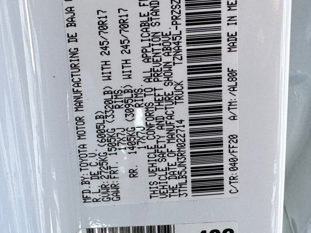 2024 Toyota Tacoma SR5