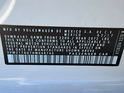 2017 Volkswagen Golf Wolfsburg