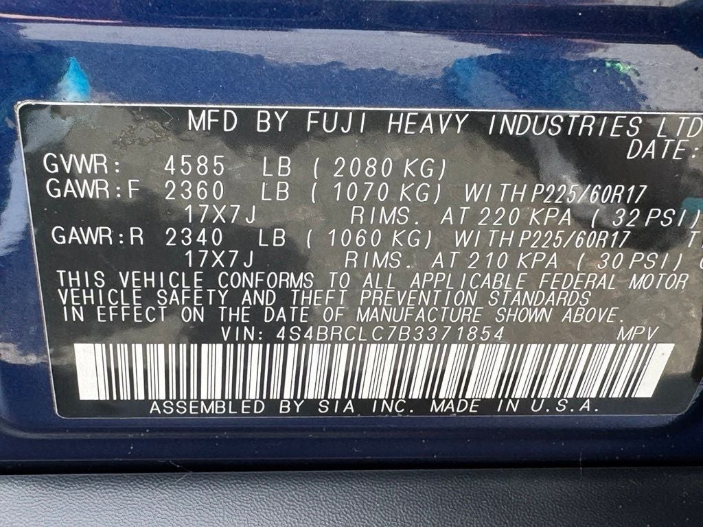 2011 Subaru Outback 2.5i Limited