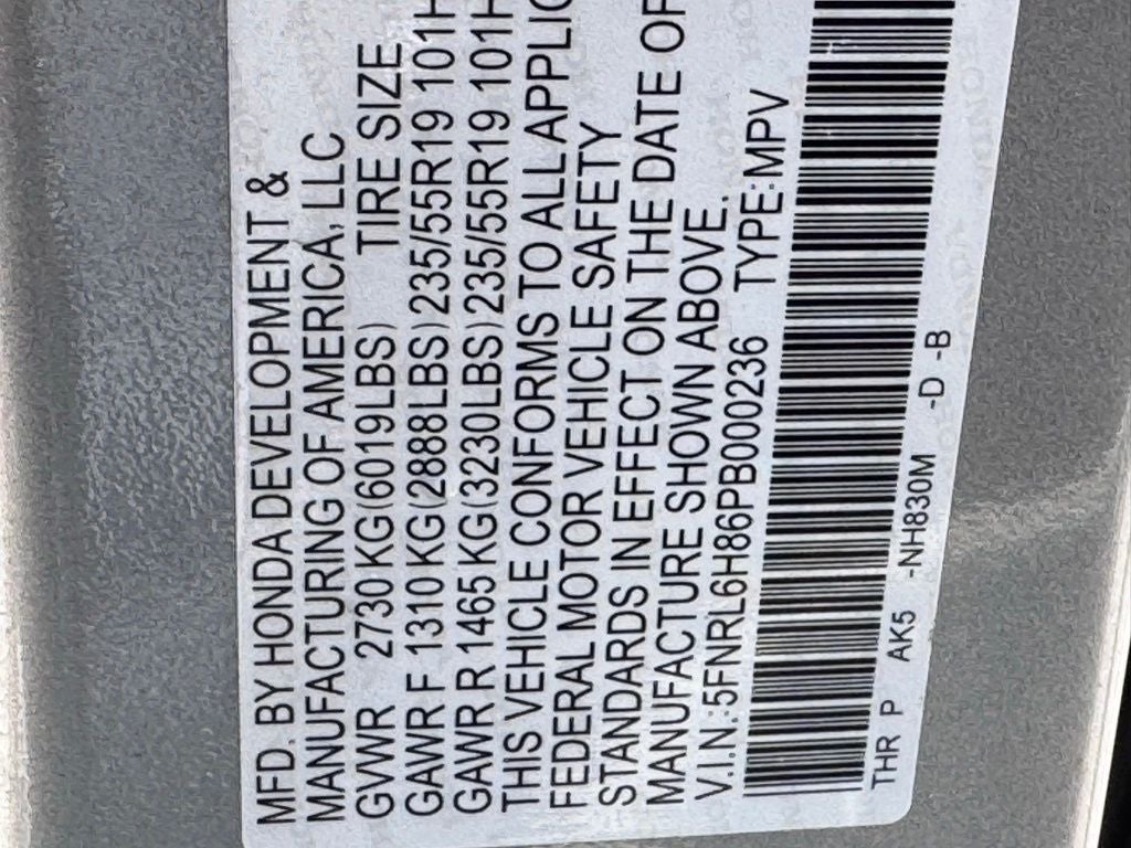 2023 Honda Odyssey Touring