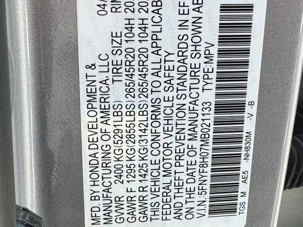 2021 Honda Passport Elite