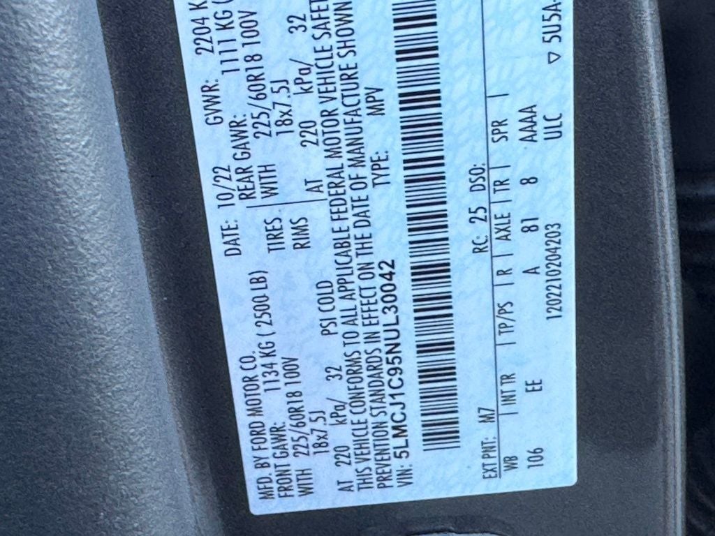 2022 Lincoln Corsair Standard