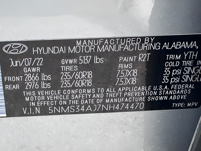 2022 Hyundai Santa Fe SEL