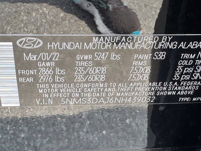 2022 Hyundai Santa Fe SEL