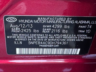 2013 Hyundai Sonata GLS