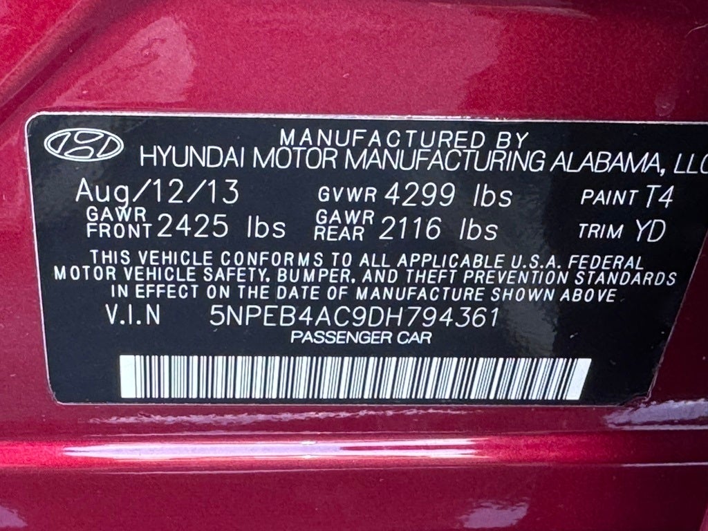 2013 Hyundai Sonata GLS