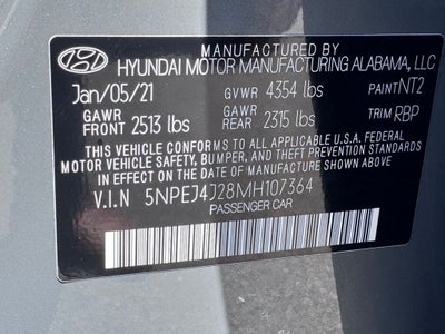 2021 Hyundai Sonata SEL Plus