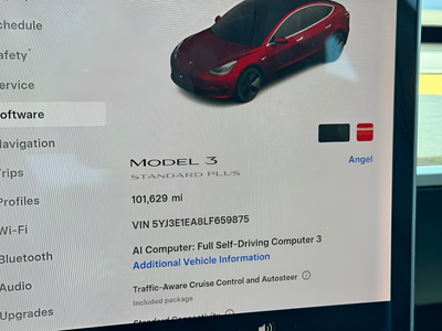 2020 Tesla Model 3 Standard Range Plus