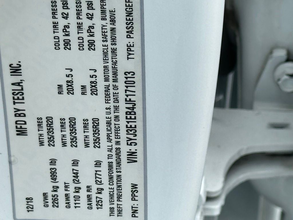 2018 Tesla Model 3 Performance