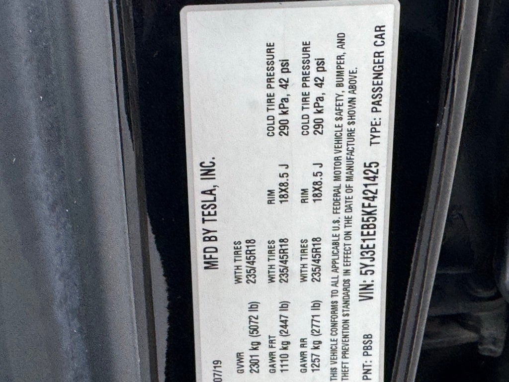 2019 Tesla Model 3 Performance