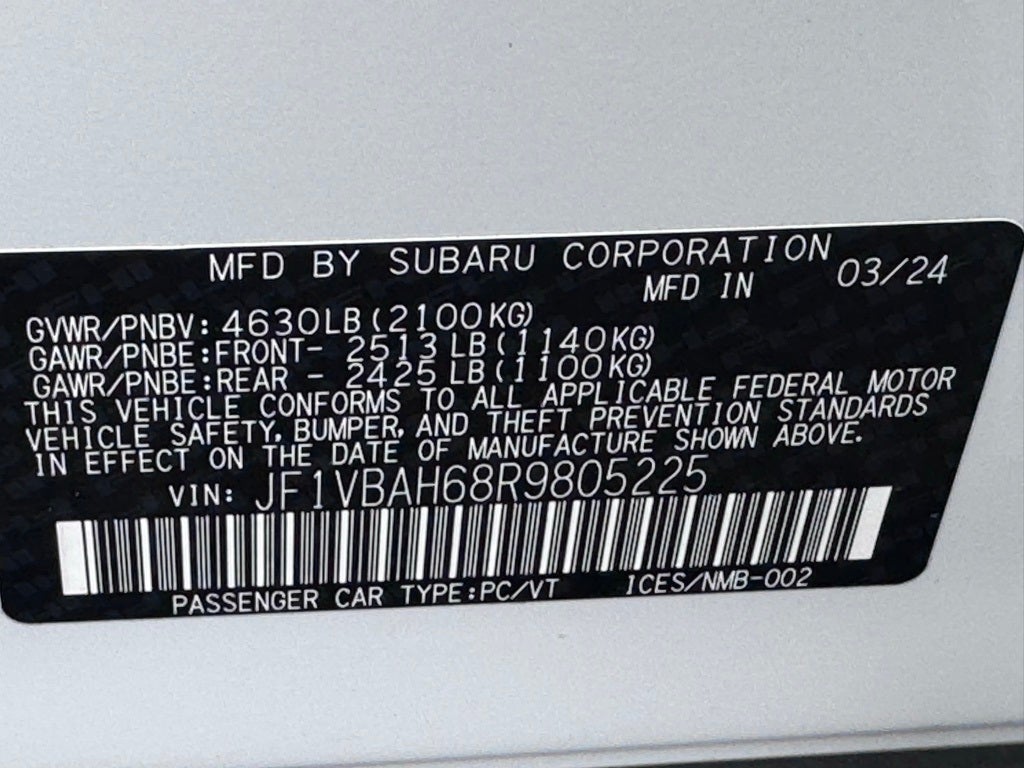 2024 Subaru WRX Premium